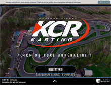 Tablet Screenshot of kcr-karting.com